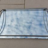 Antique mirror and chrome tray from the Art Deco period 1930