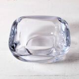 Vintage Heavy Crystal Ashtray / Vannes Le Chatel Crystal / France / 1980s