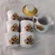 Set of coffee cups and serving pieces