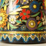 Dutch embossed metal cookie tin