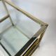 Vintage chrome and gold side table from the 1980s.