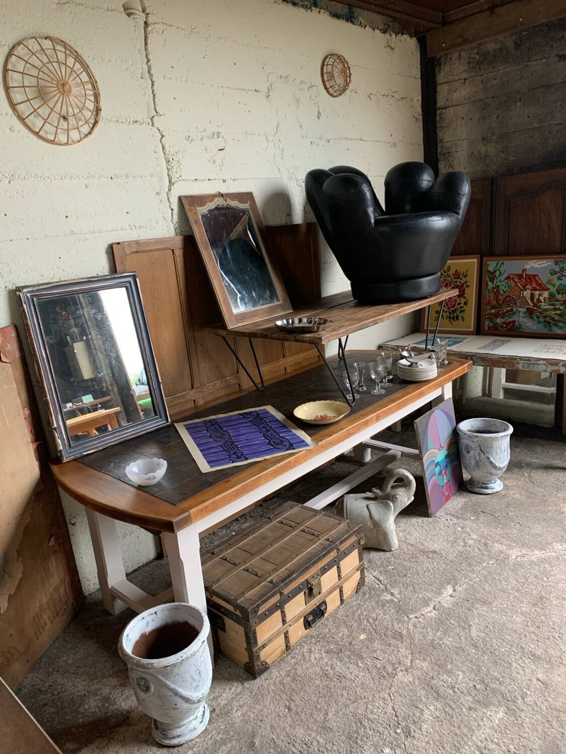 Vintage & contemporary coffee table