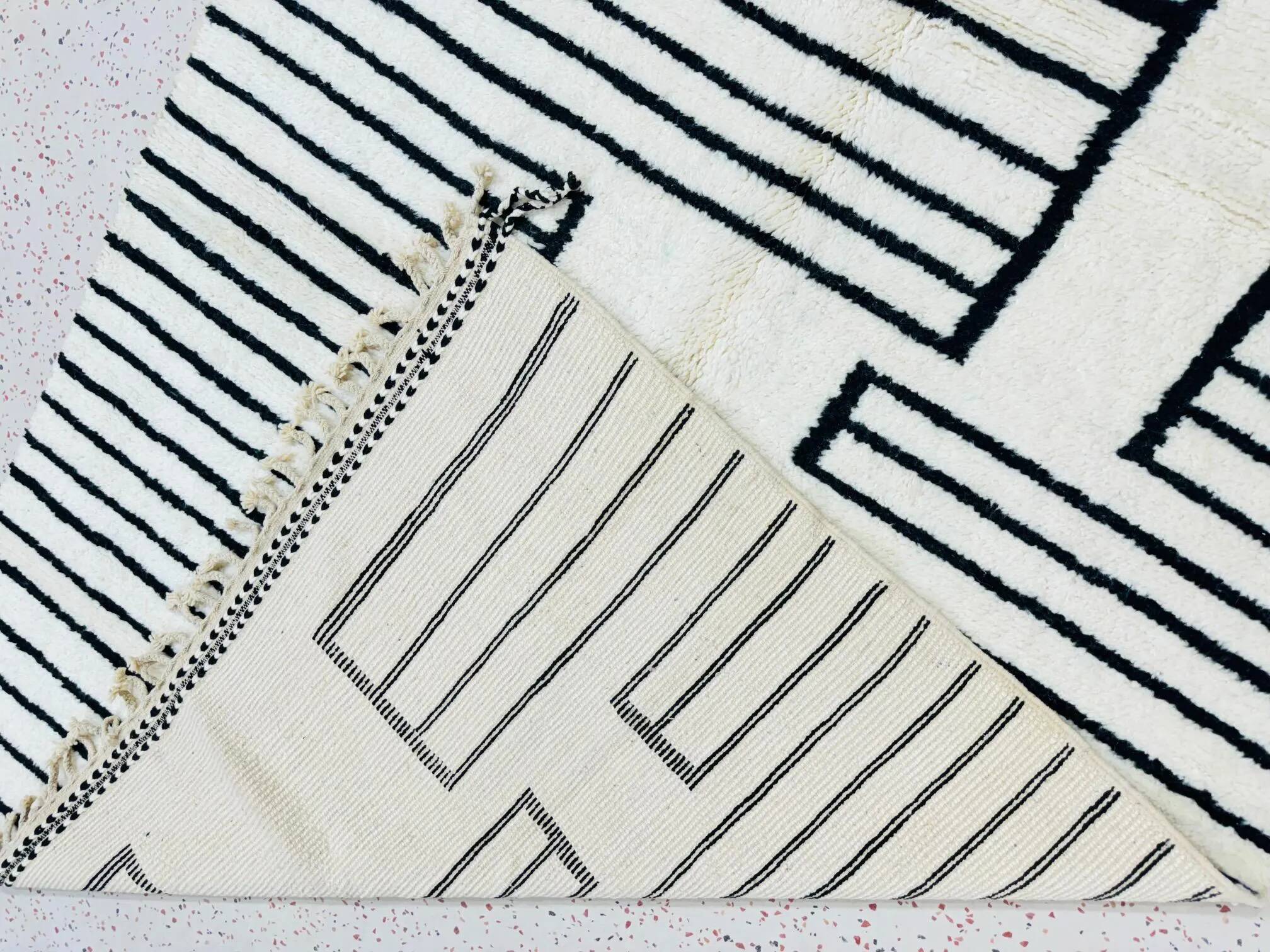 Unique handmade Berber rug 3x2 m