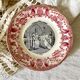Old talking plates Gien "a wedding in the countryside"