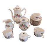 Antique café or tea service, 21 pieces - Limoges