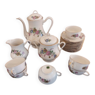 Antique café or tea service, 21 pieces - Limoges