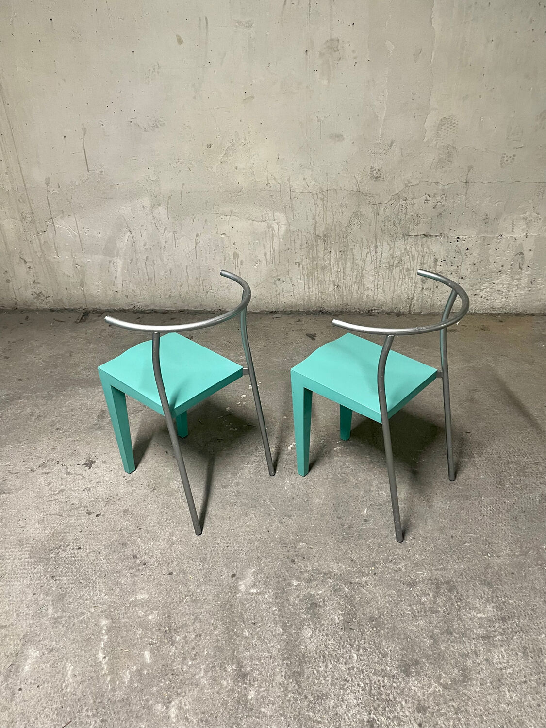 Two starck Dr. Glob chairs edited by Philippe Starck by Kartell italy