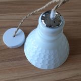 White opaline pendant light