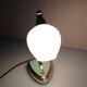 Bedside lamp brass and opaline / vintage 50s-60s