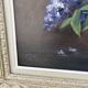 Painting signed G. Evrard – Bouquet of lilacs in a vase