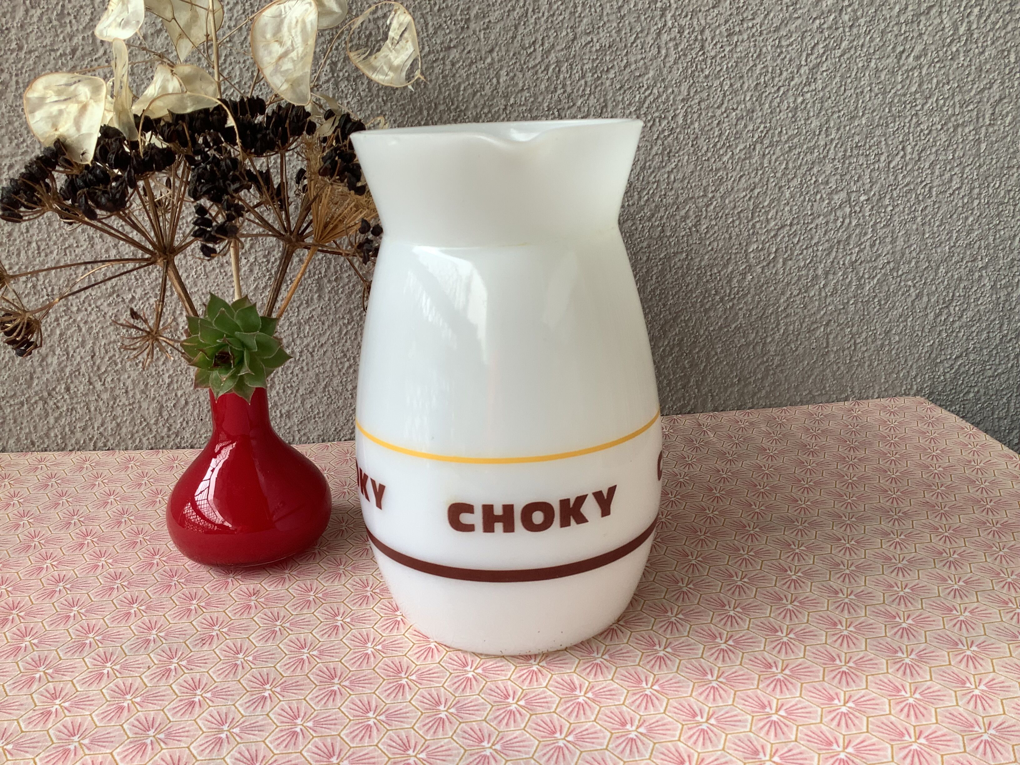 Pitcher Choky hot chocolate - opaline glass