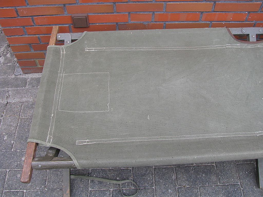 Us army military folding bed, 1950s