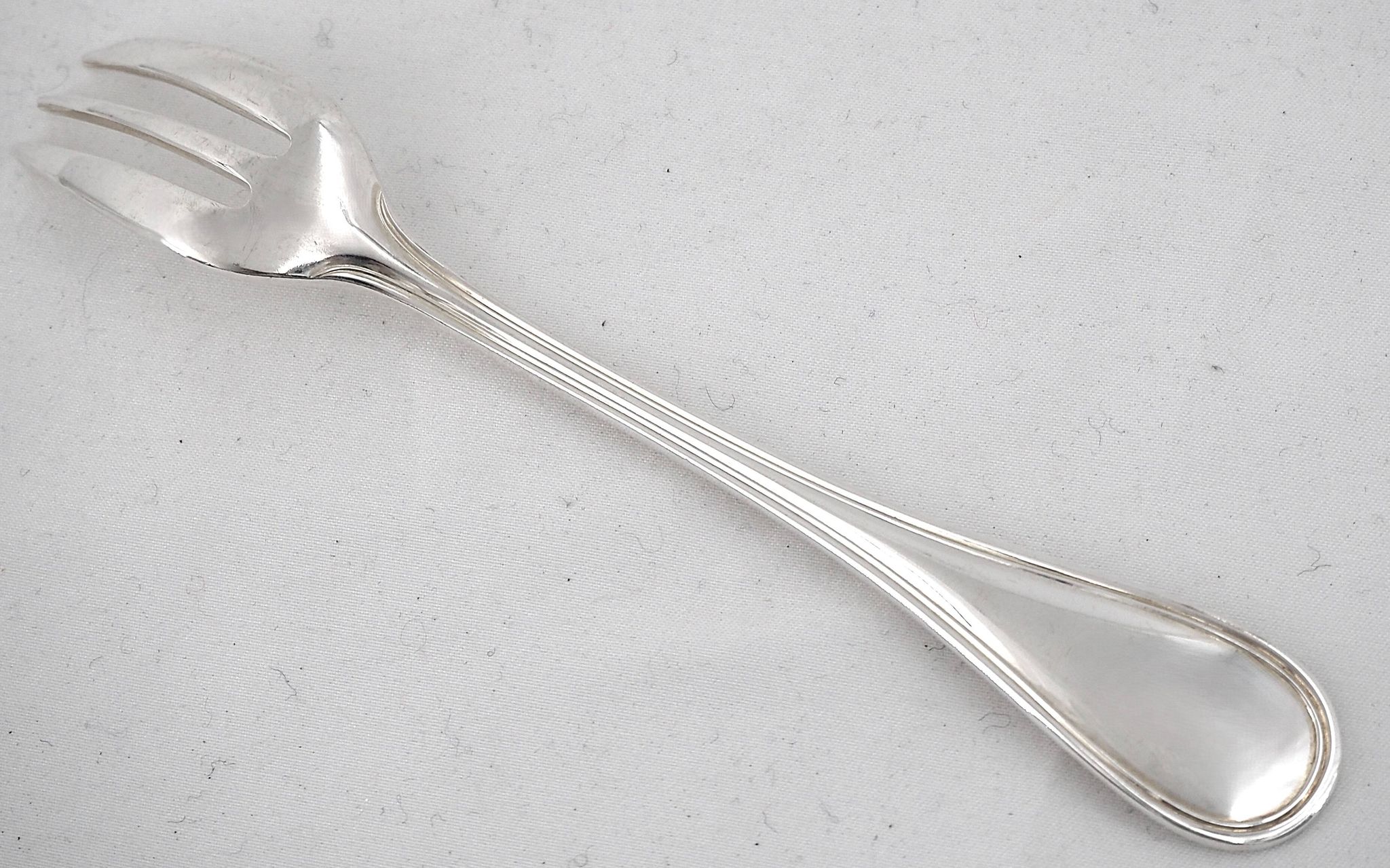 Christofle Albi, 10 silver-plated cake forks, excellent condition.