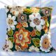 Paire de coussins vintage fleuri