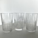 Trio de verres gobelets baccarat modèle Nancy