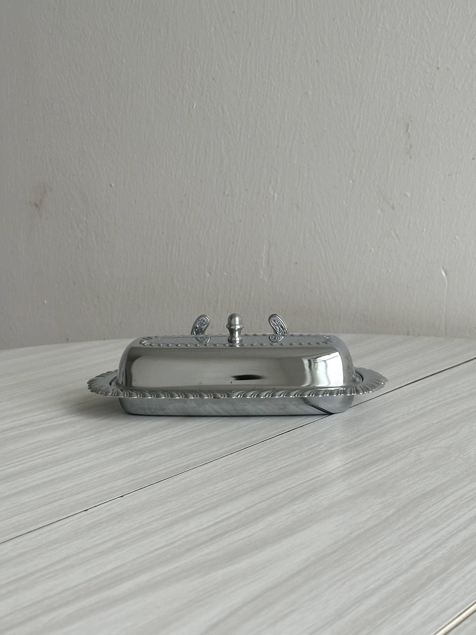 stainless steel butter dish