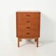 Scandinavian chest of drawers from the 1960s in mahogany