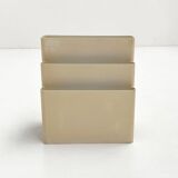 Cream magazine rack by Giotto Stoppino for Kartell, 1970