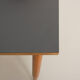 Fully restored Scandinavian desk with grey laminate top