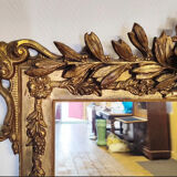 Napoleon III era mirror gilded with gold leaf