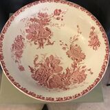 Toilet bowl old décor faience anemones