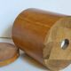 Vintage varnished solid blond wood box