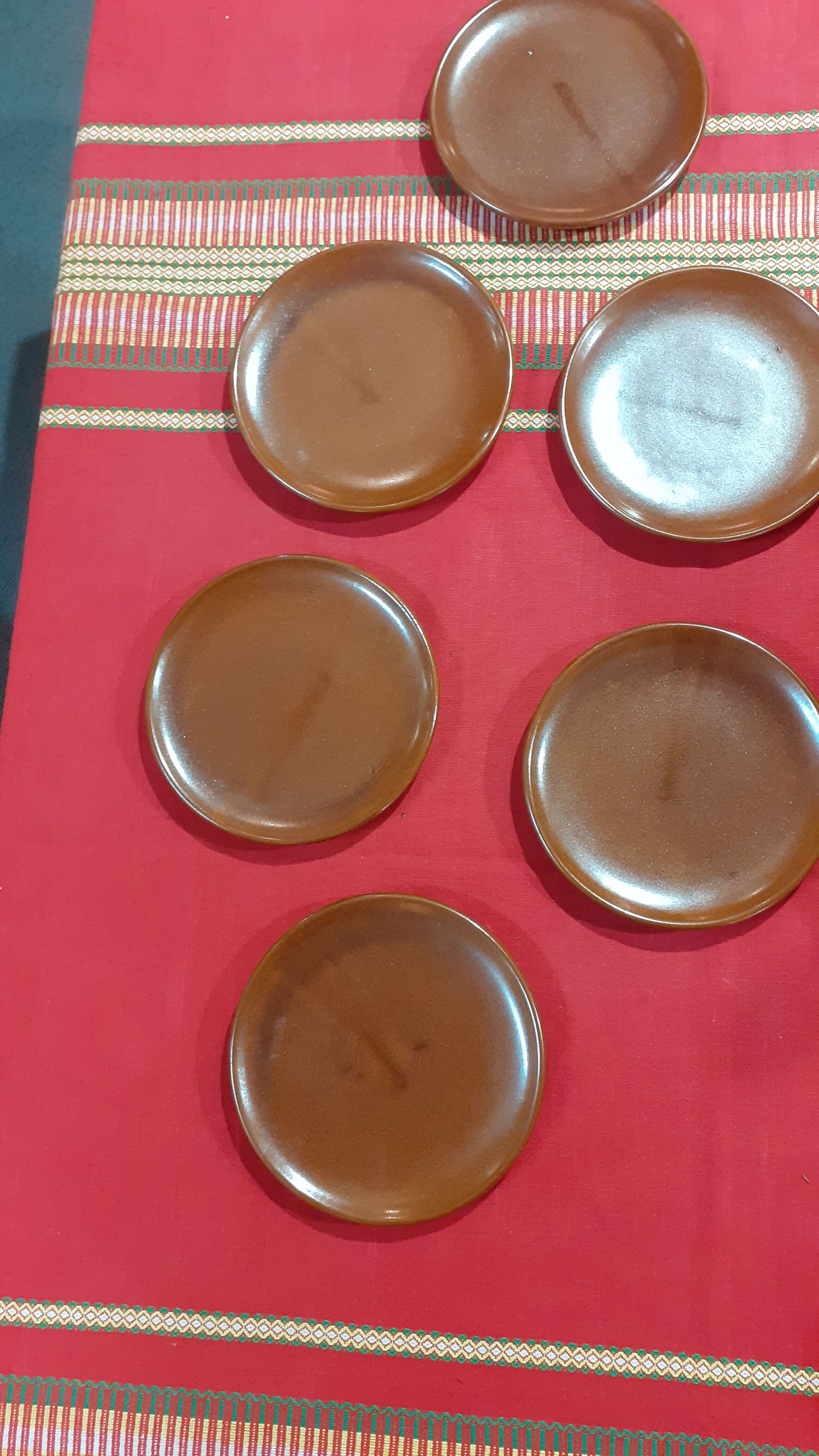 Dessert plates set of 6  vallauris felix ceram