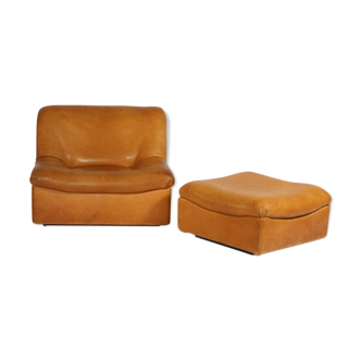 Fauteuil DS-46 en cuir de buffle épais de Sede, 1970s