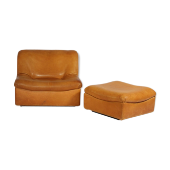 Armchair DS-46 Sede thick Buffalo, 1970 leather s