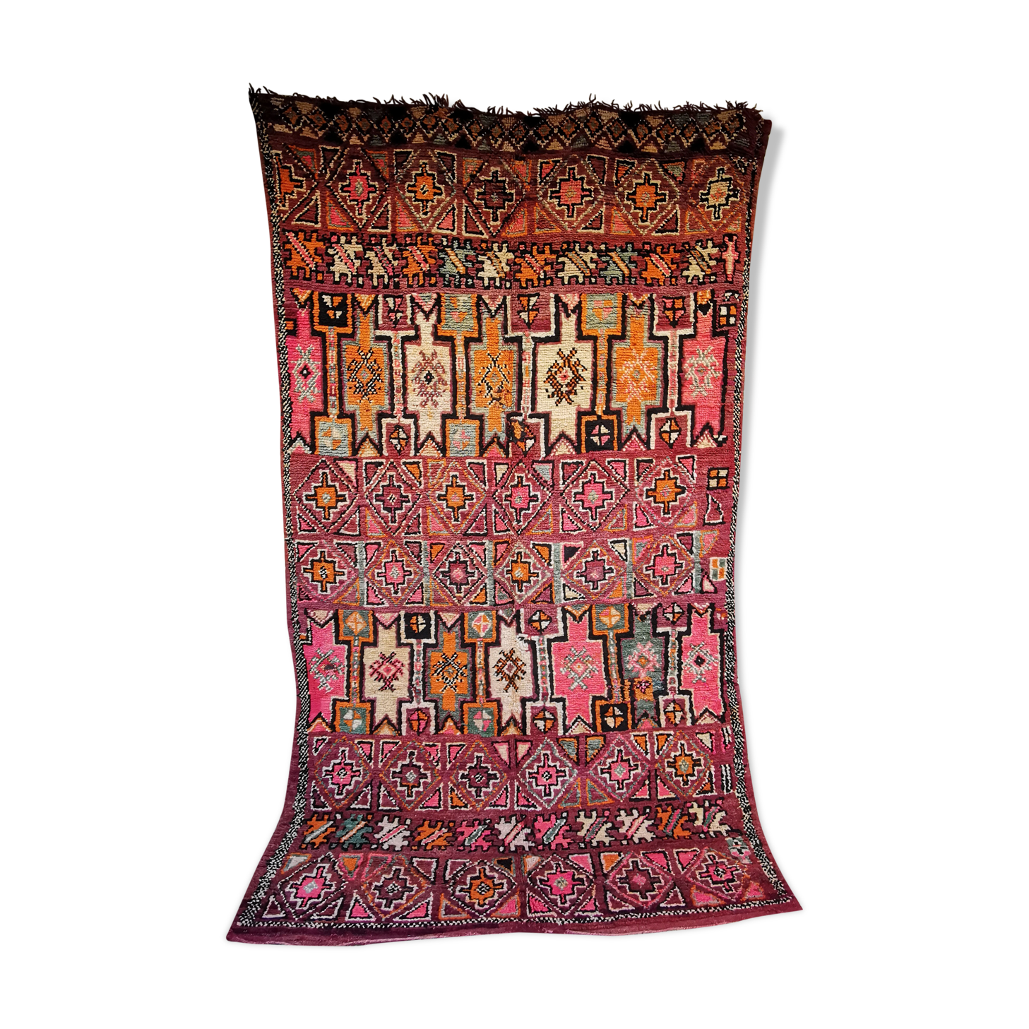 Ancient Berber carpet boujaad, 294x170 cm