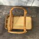 Rattan dessert table with removable tray