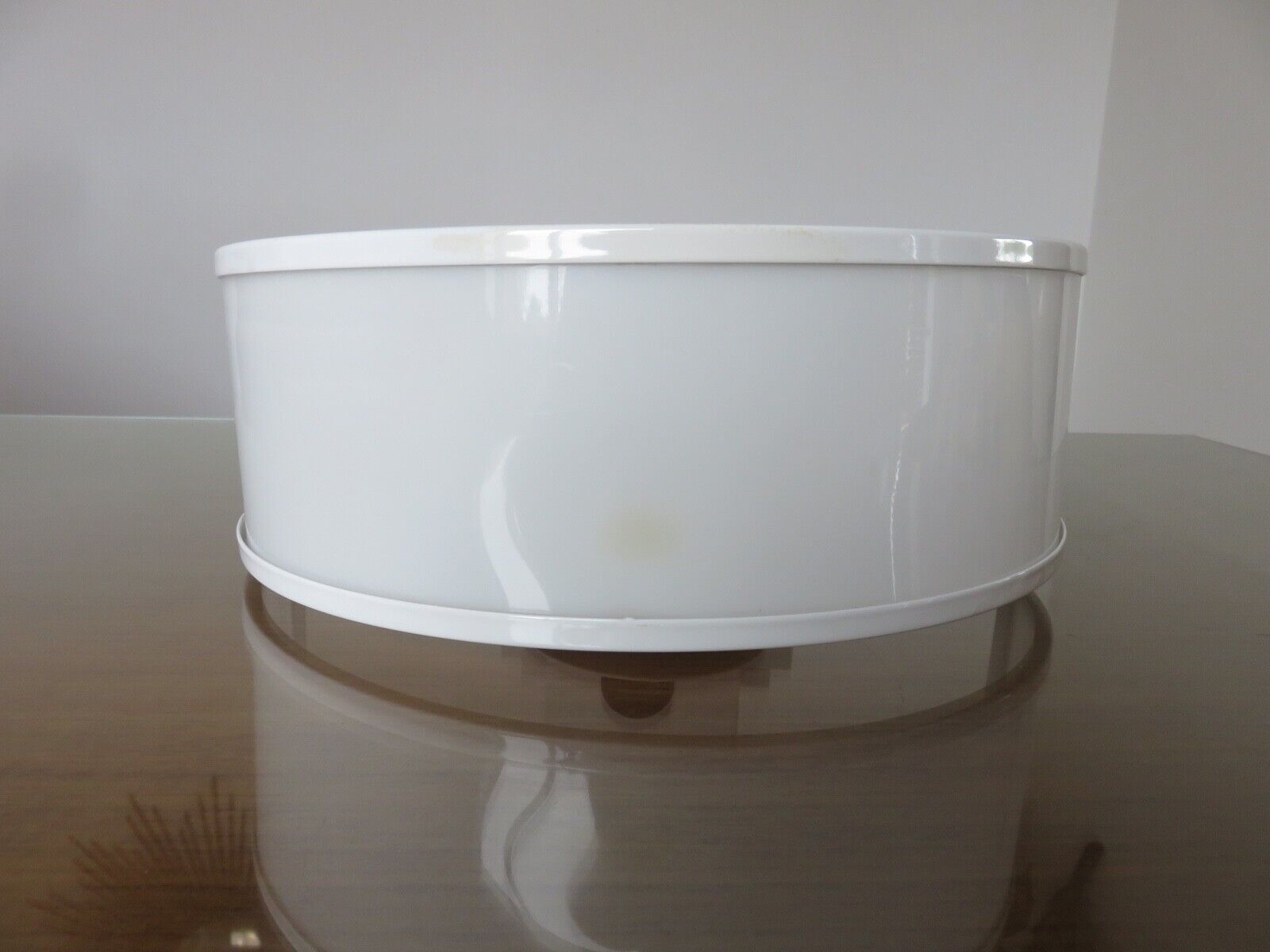 Applique Guzzini " olympe " métal laqué blanc et perspex Italie 1970