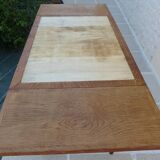 Italian wooden table with 2 extensions from 90 cm to 150 cm, completely restored