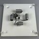 60s 70s ice glass flush mount ceiling lamp by Kaiser Leuchten Germany