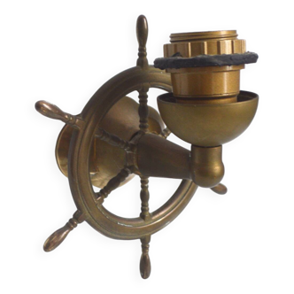 Brass wall light