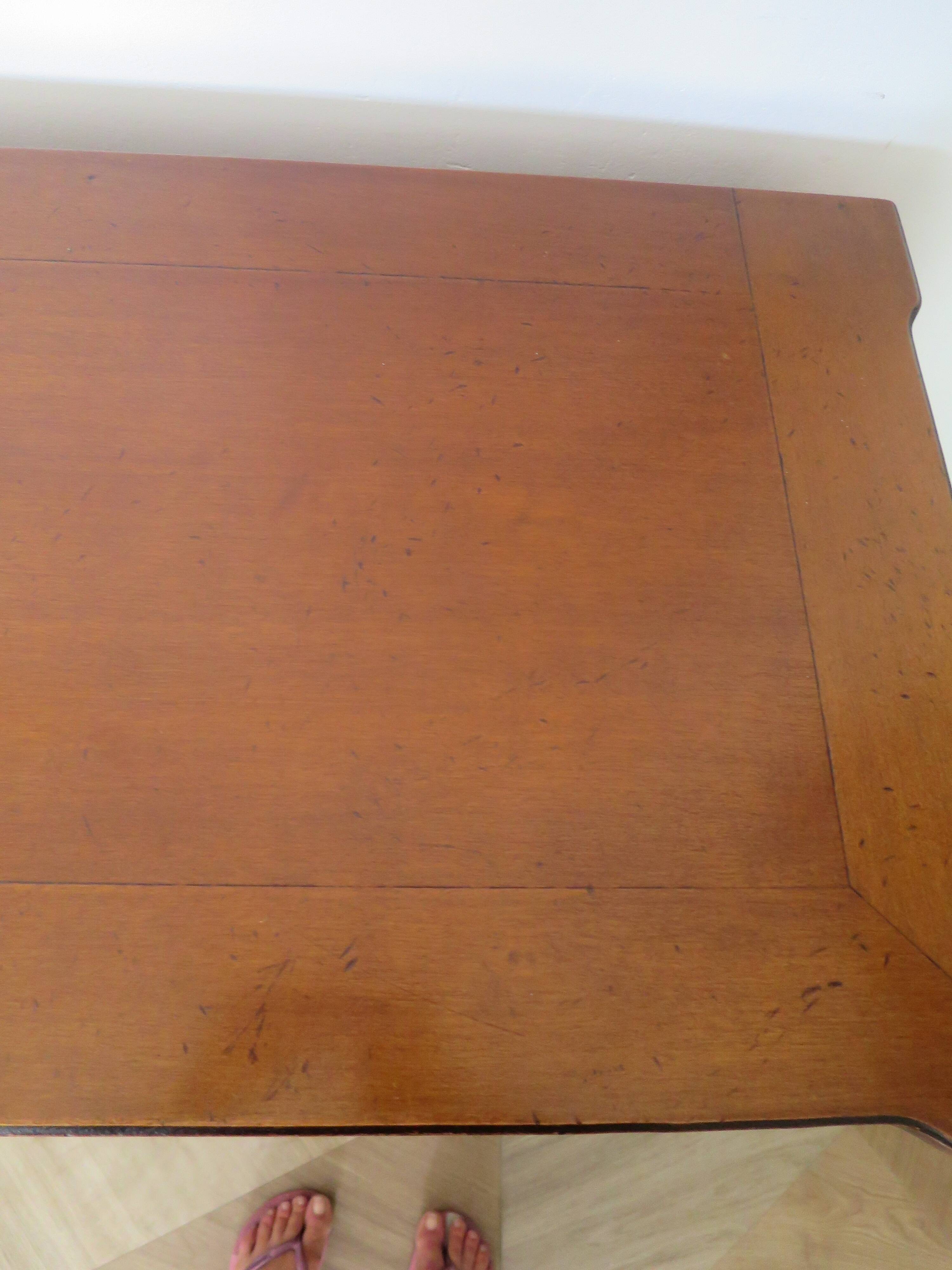 Louis XVI-style sideboard - 1 drawer - fluted legs - mahogany - solid wood