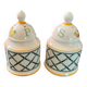 Villeroy and Boch ceramic salt and pepper set, Basket model