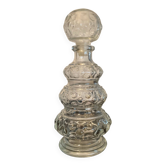 Bouteille vintage en verre moulé France