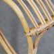 Vintage 1950s Dutch design rattan armchair with organic shapes