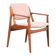Fauteuil Ella en teck et laine du milieu du siècle par Arne Vodder pour Vamo Sønderborg