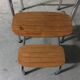 Tabouret marche-pied en formica années 70