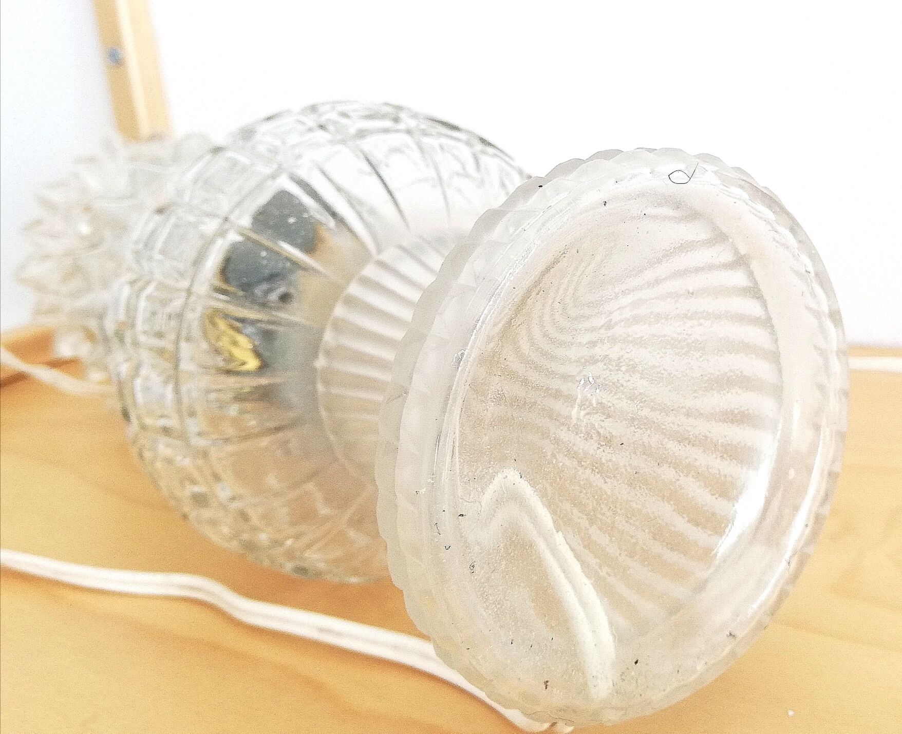 Pair of crystal lamps 1960