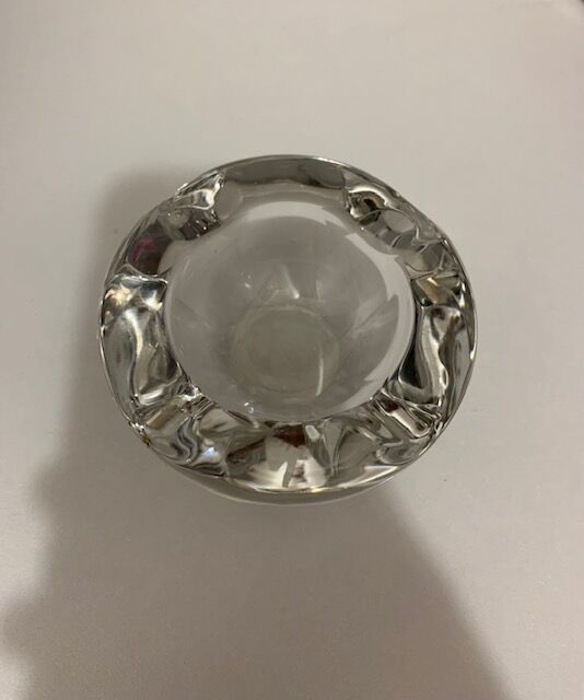 Cendrier en verre et cristal Baccarat