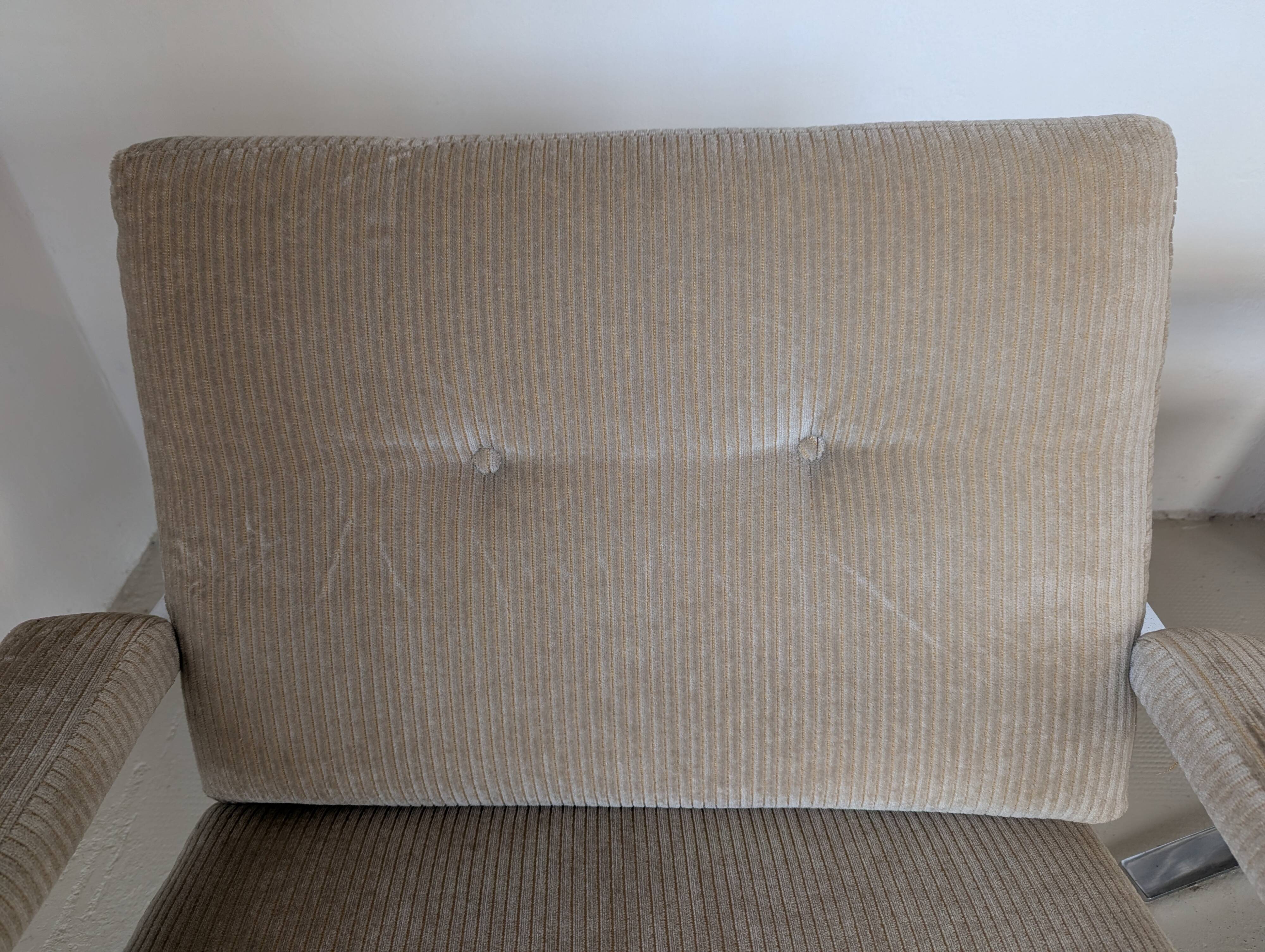 Pair of modernist armchairs by Reinhold Adolf for COR, 1970.