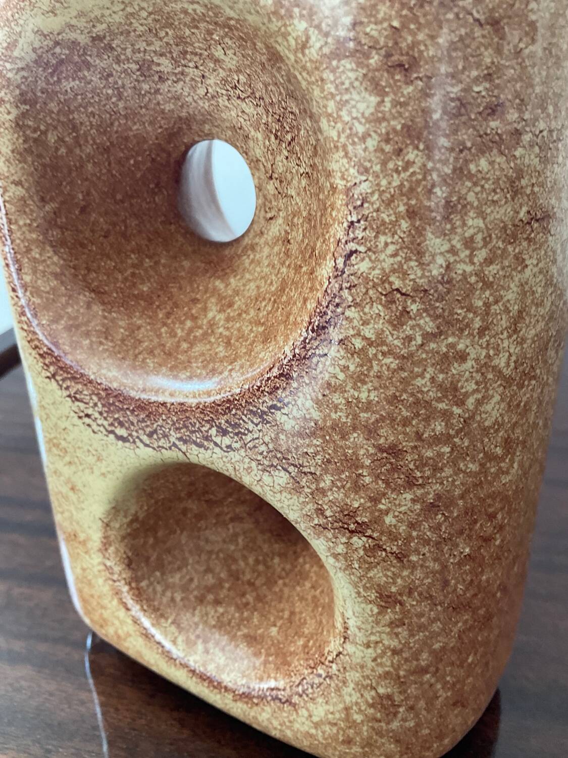 Bertoncello ceramic vase by Roberto Rigon N•910 from the 60s-70s