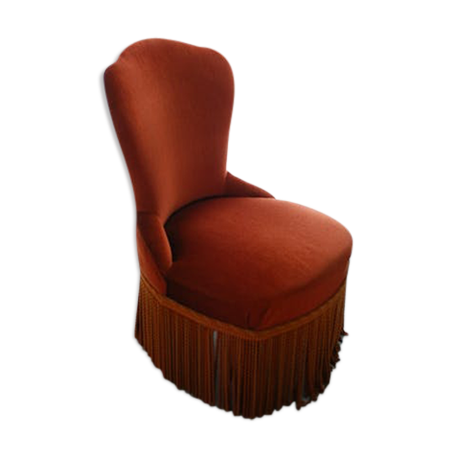 Toad in 60s/70s velvet Chair