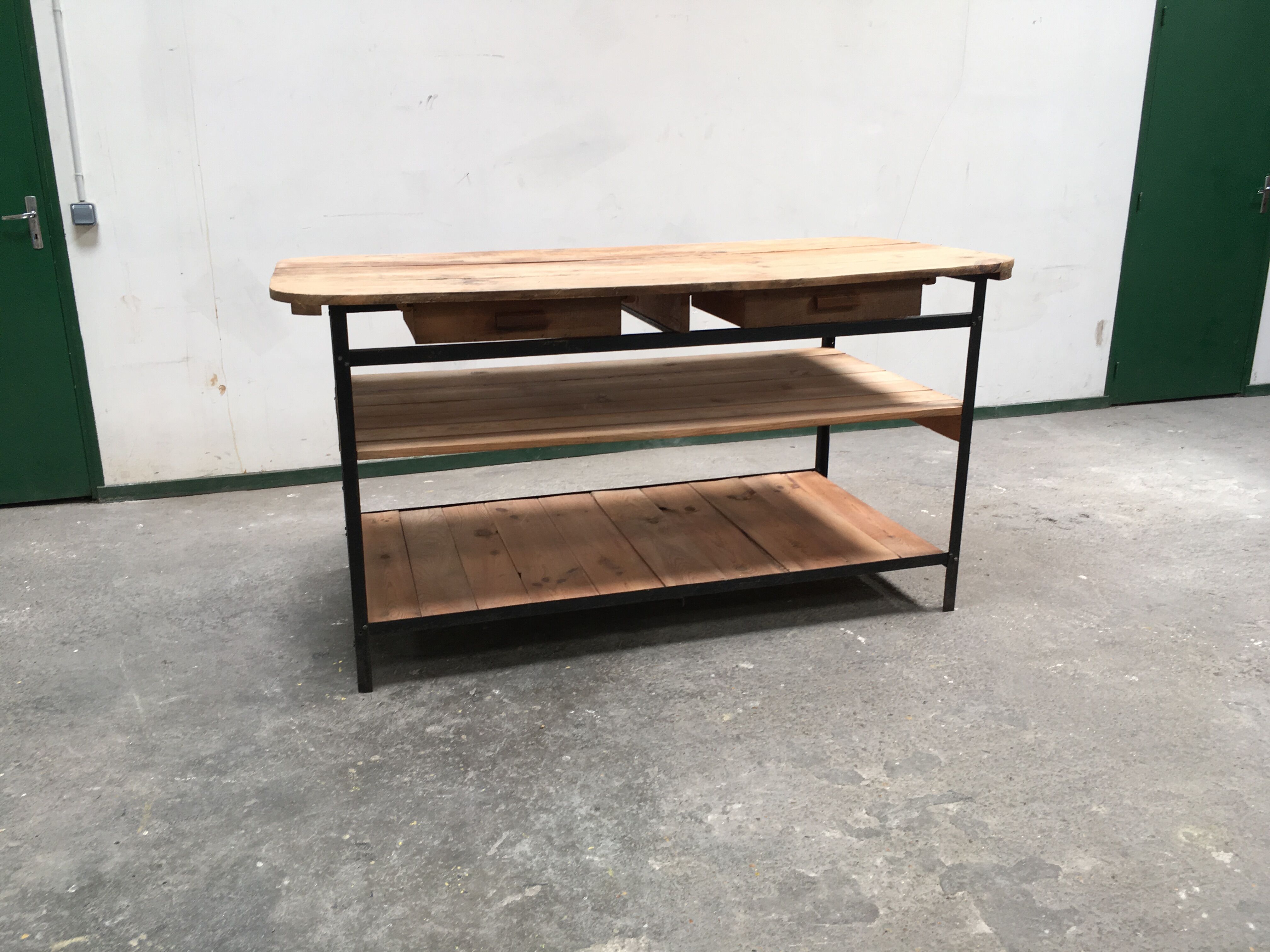 Counter to shelves of business