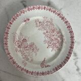 Set of 5 flat plates Terre de Fer Onnaing Moisson