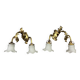 Pair of Napoleon III period wall lights in gilded bronze circa 1880