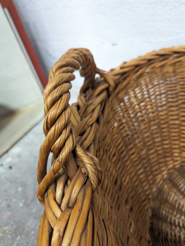 Large woven wicker basket